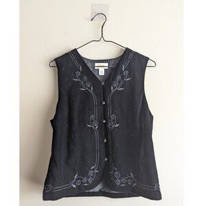 Vintage Talbots velour vest